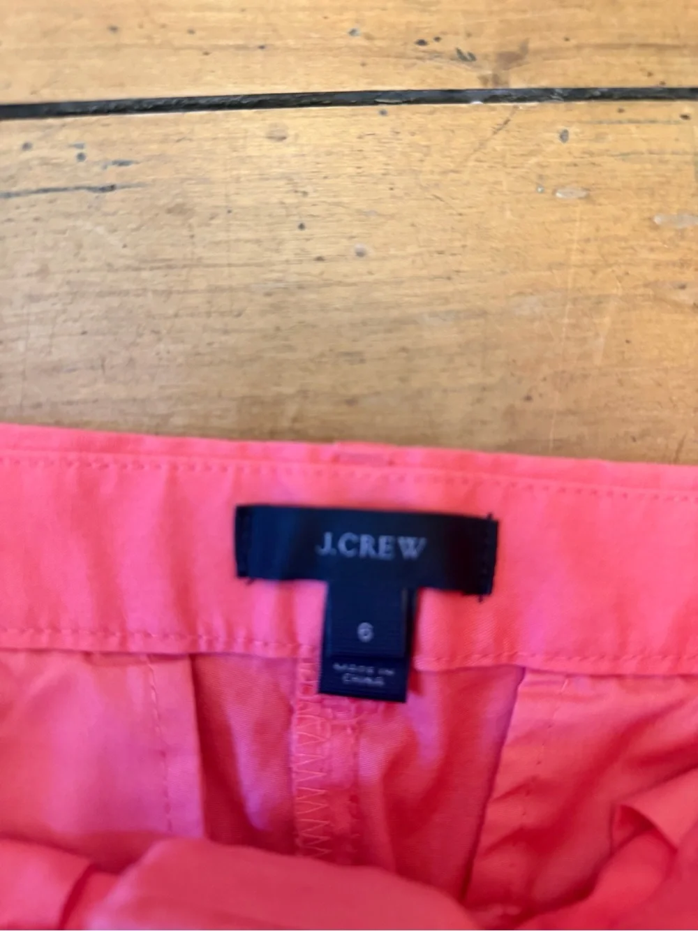J. Crew Coral Pink Chino Bermuda Shorts